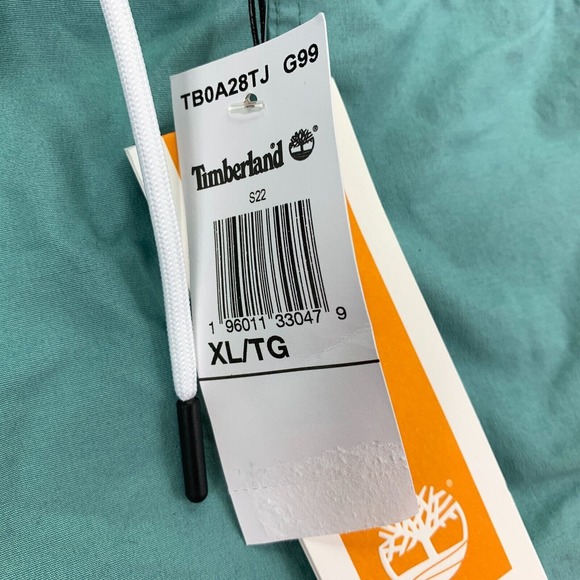 Timberland Mens Progressive Utility Drawstring Chino Shorts Light Turquoise XL - Picture 2 of 4